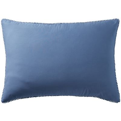 Linge de lit percale pompons - BECQUET CRÉATION