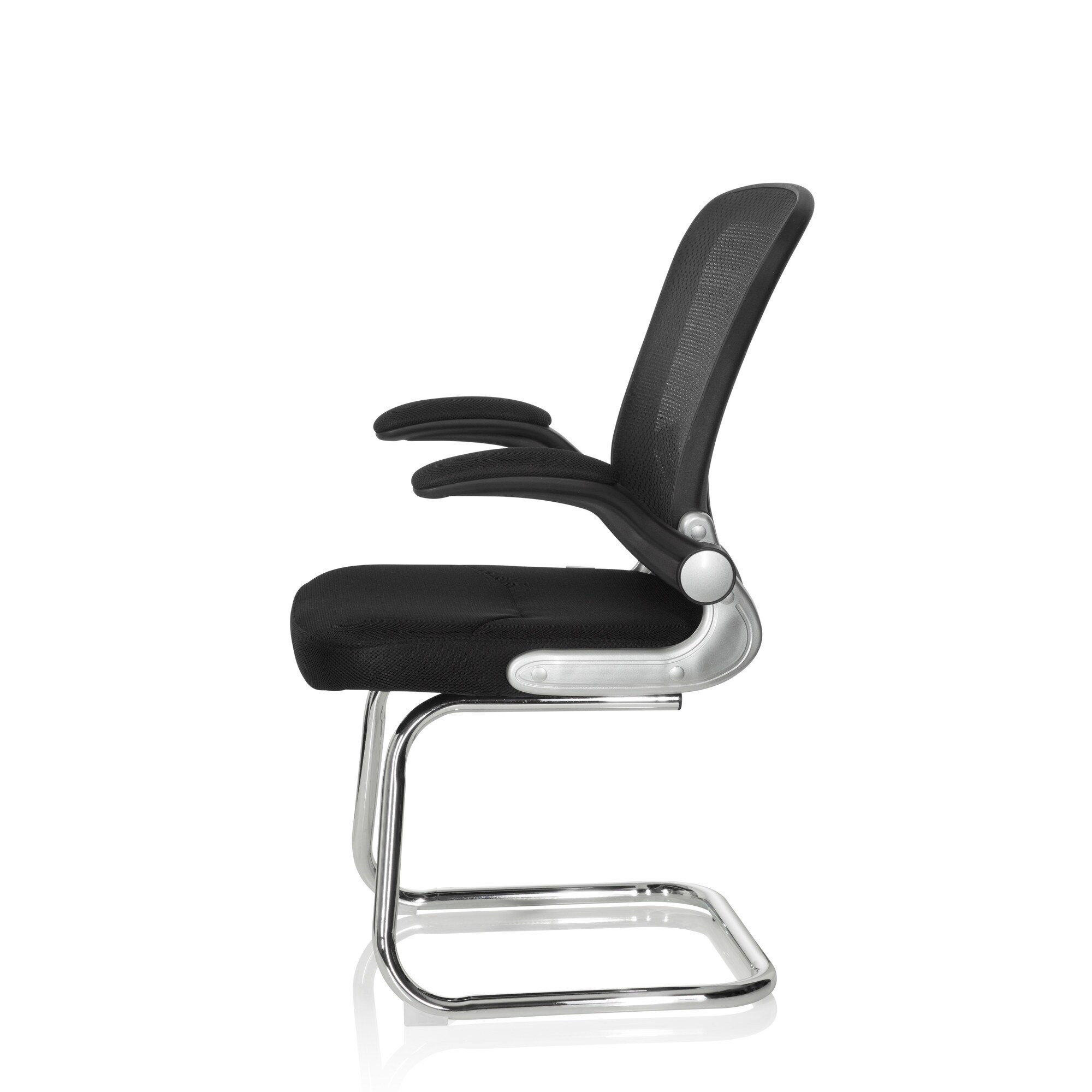 Freischwinger FLYER PRO V Stoff/Netzstoff mit Armlehnen hjh OFFICE