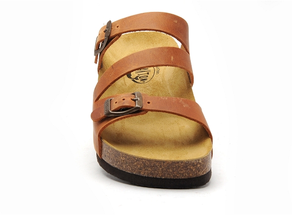 Plakton mules et sabots plats femme cp bolino 341210 marron