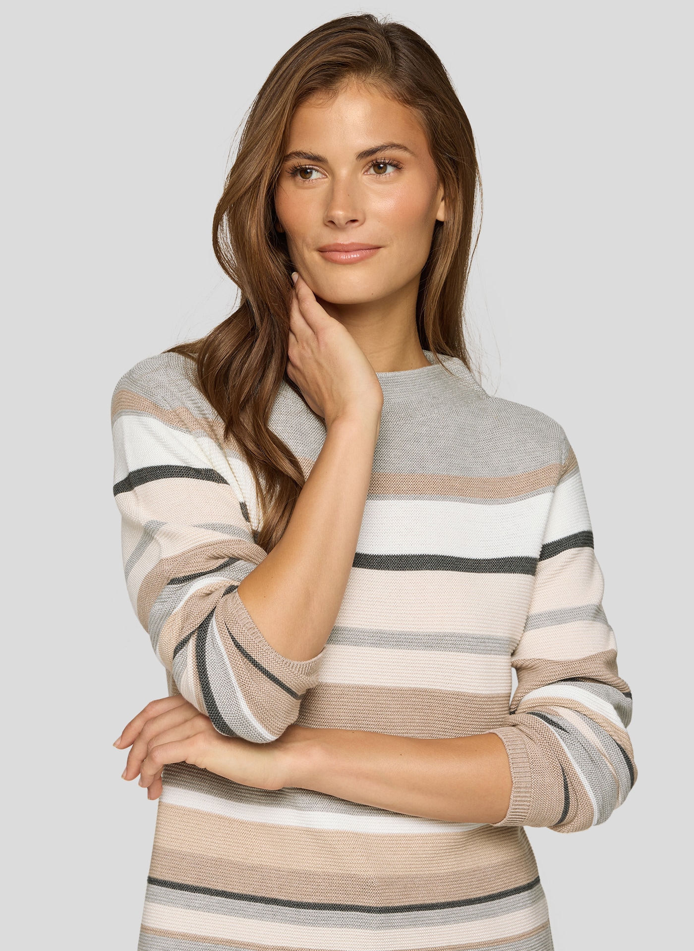 Rabe Streifenpullover , mit intarsien Muster