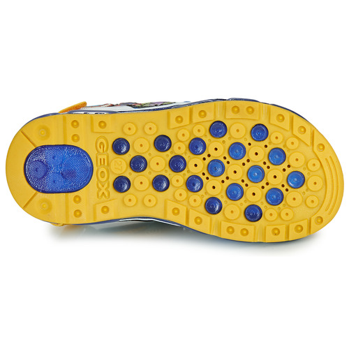 Geox - J SANDAL ANDROID BOY - Bleu / Jaune