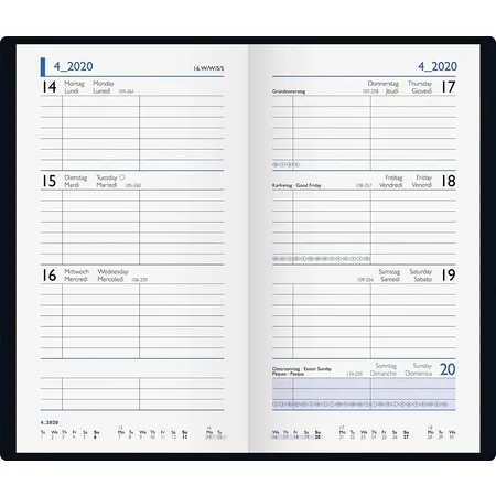 BRUNNEN Taschenkalender grün
