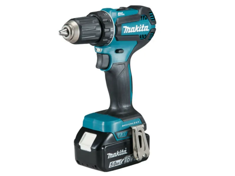 Makita DDF485RTJ - Bor/driver - ledningfri - 2-hastigheders - nøgleløs borepatron 13 mm - 50 N·m - 2 batterier (5,00 ah)- 18 V
