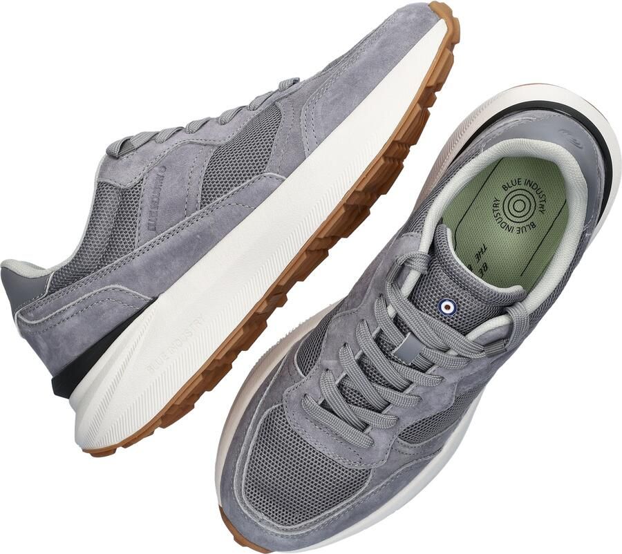 Blue Industry grijze suède heren sneakers Blue Jogger