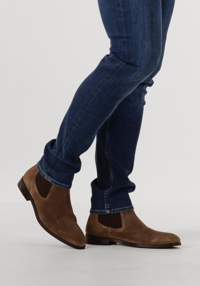 taupe stefano lauran chelsea boots 92302