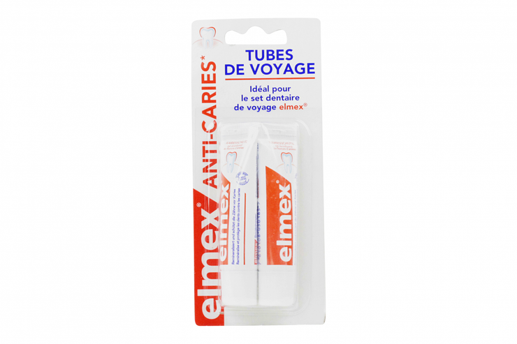 Dentifrice anti-caries format voyage 2x12ml