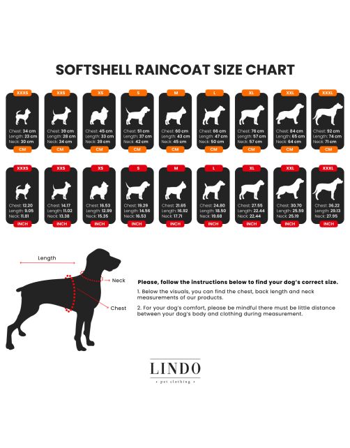 Lindo Honden Regenjas Softshell - Hondenkleding - Groen 6