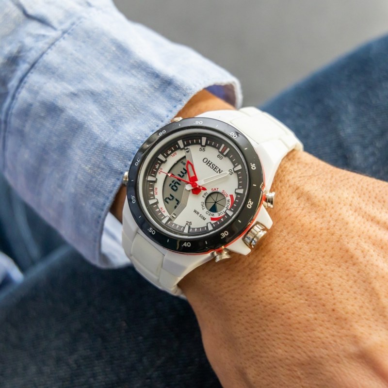 Montre Homme CHTIME bracelet Plastique Blanc