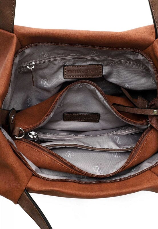 Emily & Noah Elke Bag in Bag Shopper M Cognac