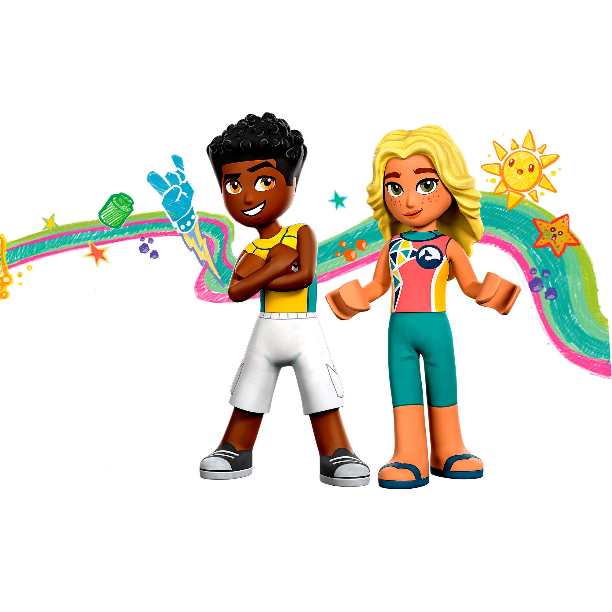 LEGO Konstruktionsspielzeug Friends Seerettungsflugzeug