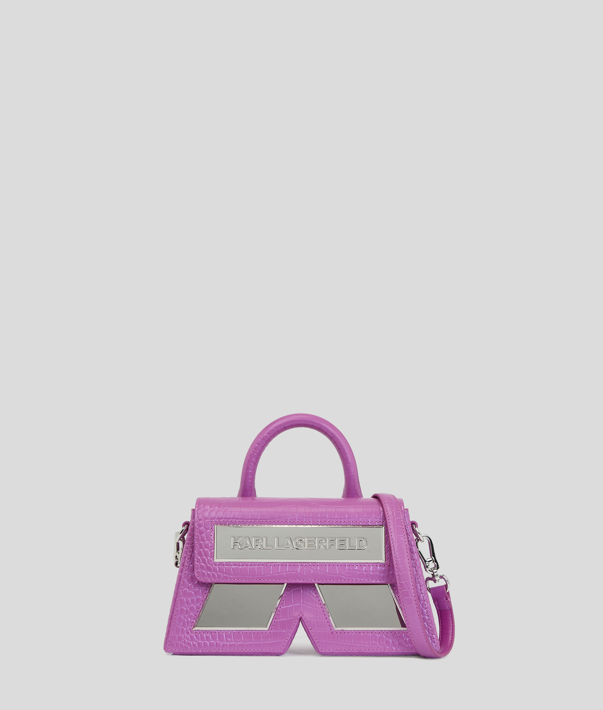 PETIT SAC BANDOULIÈRE EFFET CROCO IKON K
