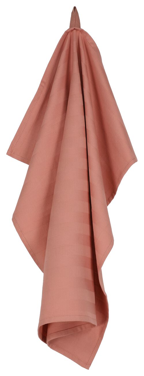 torchon 65x65 coton rose