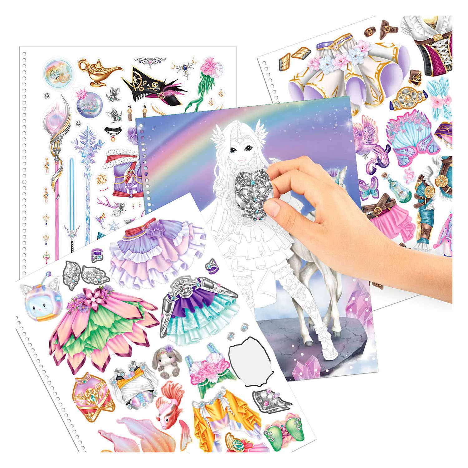 Create Your TOPModel Kleurboek met Stickers Fantasy