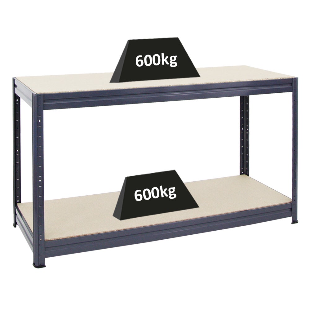 PROREGAL In hoogte verstelbare werkbank Dino HxBxD 90 x 160 x 60 cm Draagvermogen 600 kg Grijs