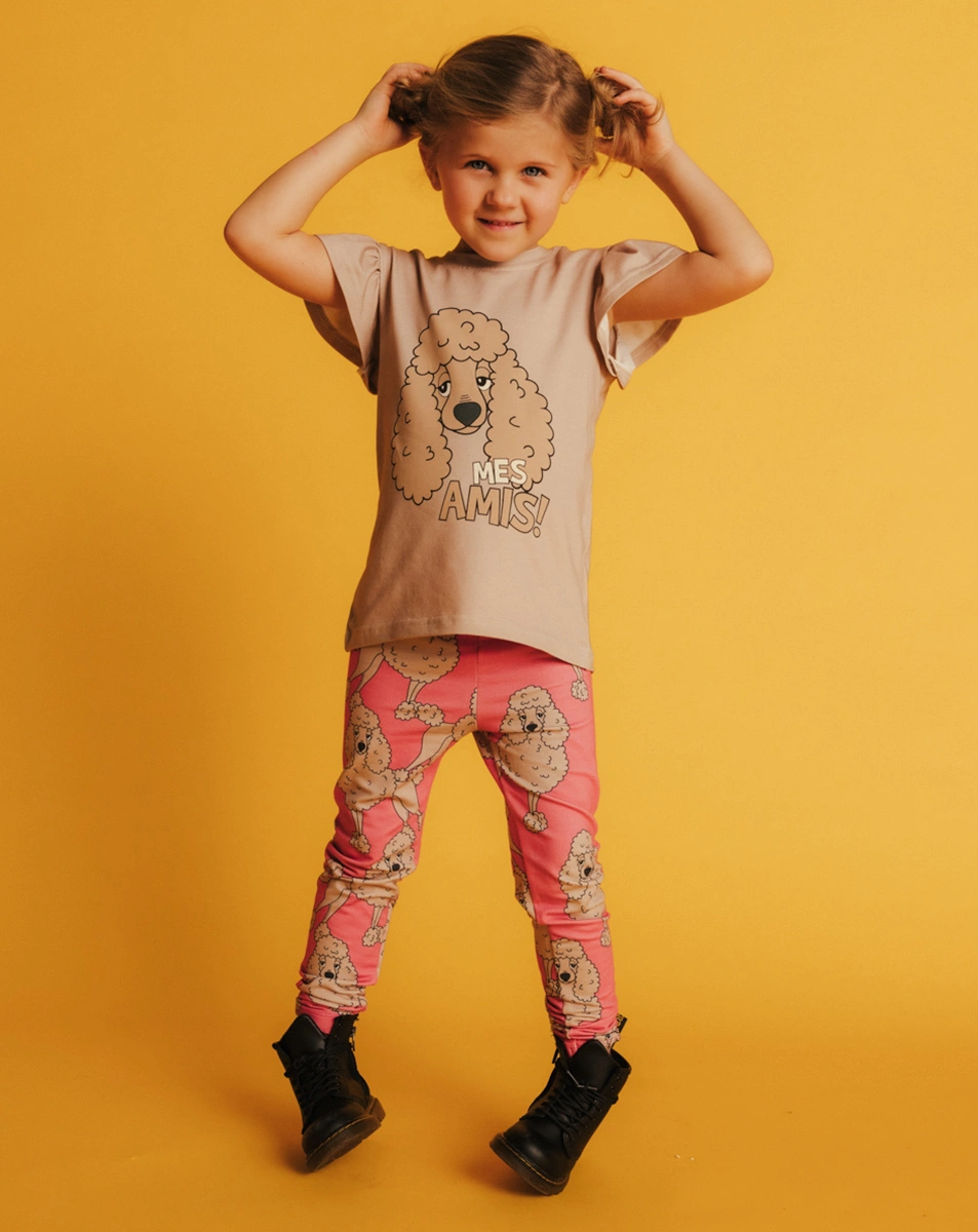 Leggings POODLE in pink