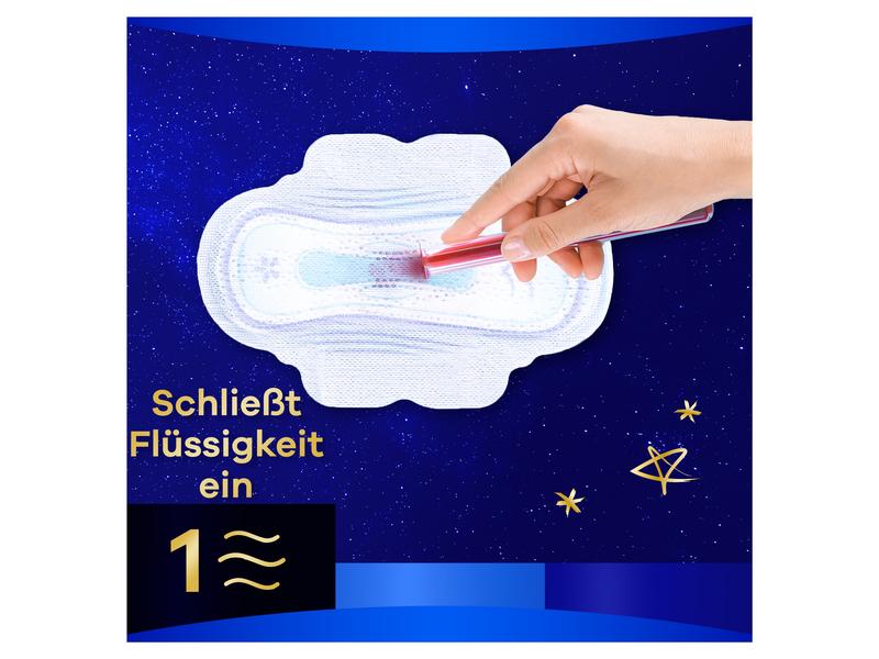 Always Binde mit Flügeln Ultra Secure Night Extra 64 Stück Hochwertige Binden mit saugfähigem Kern