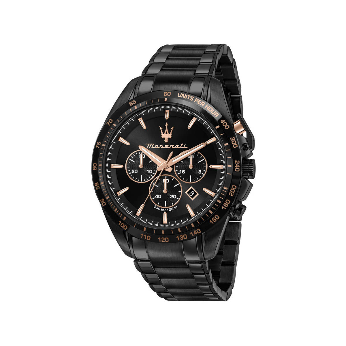 Montre MASERATI homme bracelet acier inoxydable noir