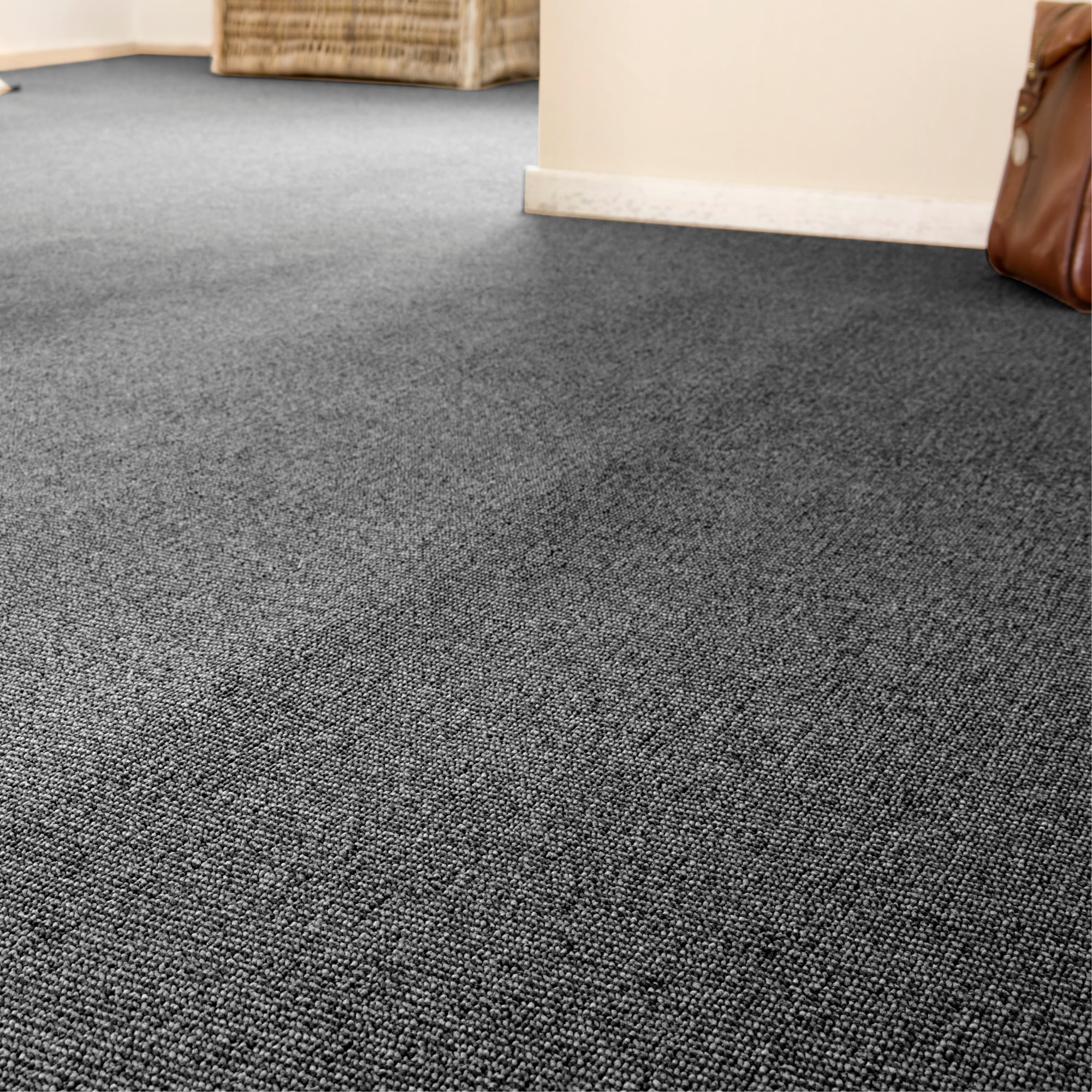 Andiamo Teppichboden »Luton, Feinschlinge, Made in Netherlands« rechteckig 6 mm Höhe meliert, Breite 400 cm oder 500 cm, strapazierfähig & pflegeleicht
