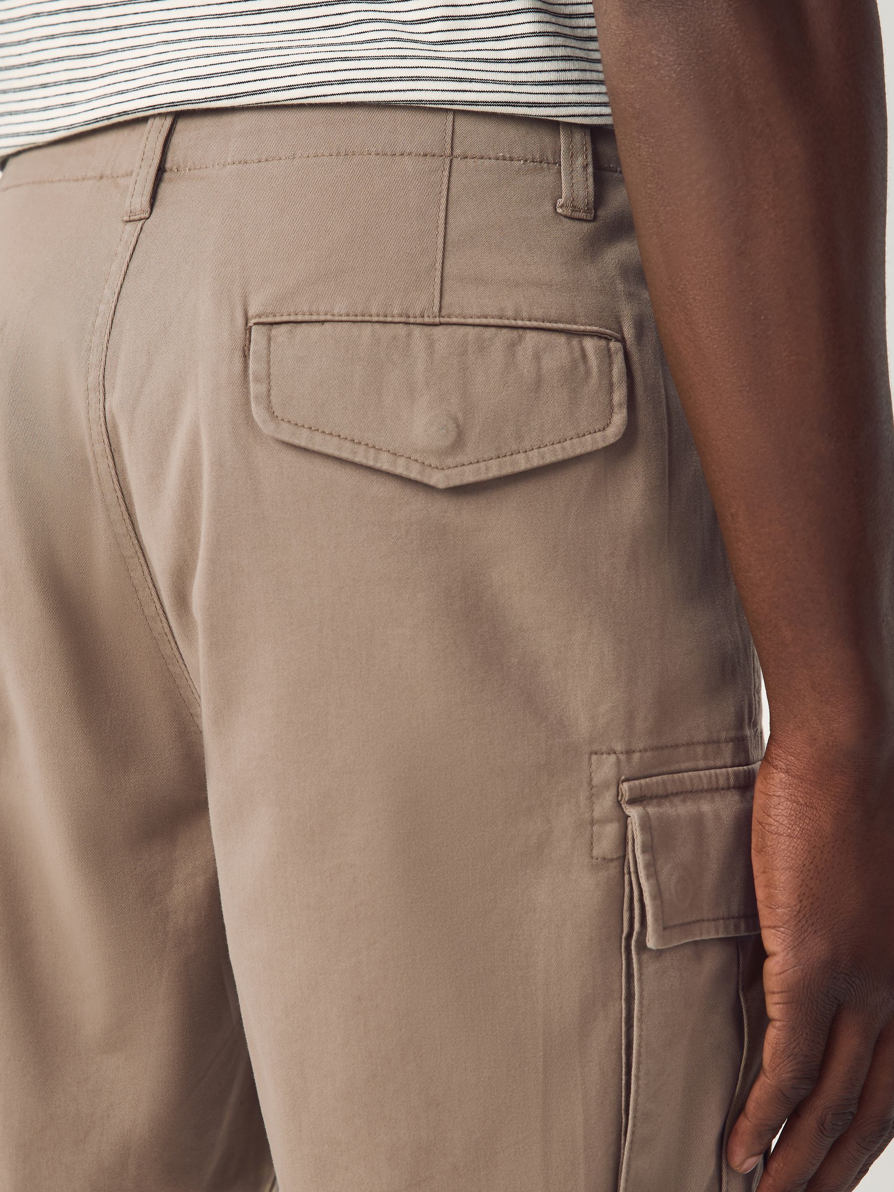Bruin - Stretchy Korte cargobroek
