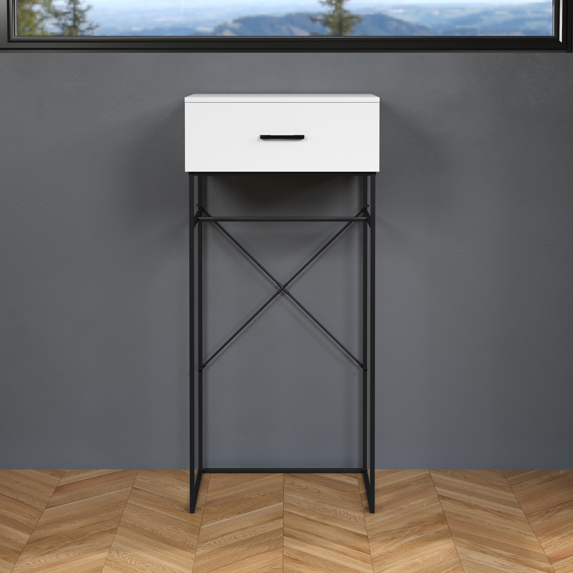 INOSIGN Beistelltisch »Sterling« 1 Stk. tlg. Konsolentisch mit 1 Schublade - (B/T/H) 60/48/132 cm