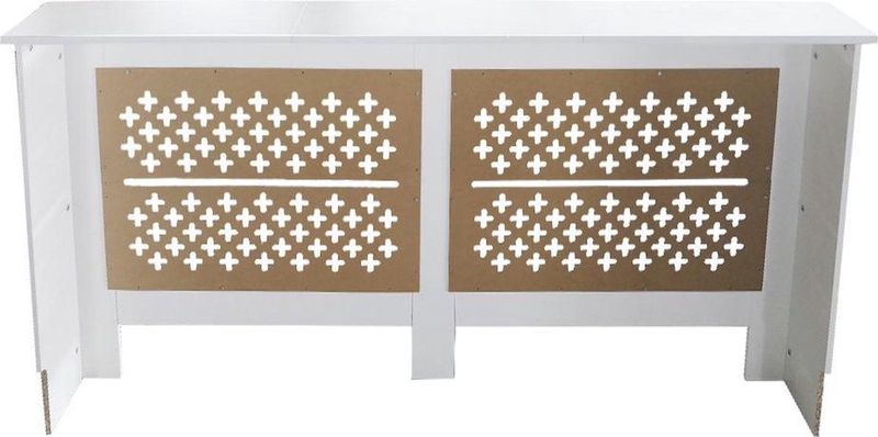 Radiatorombouw - verwarmingsombouw - radiatoromkasting - 172 cm x 82 cm - wit