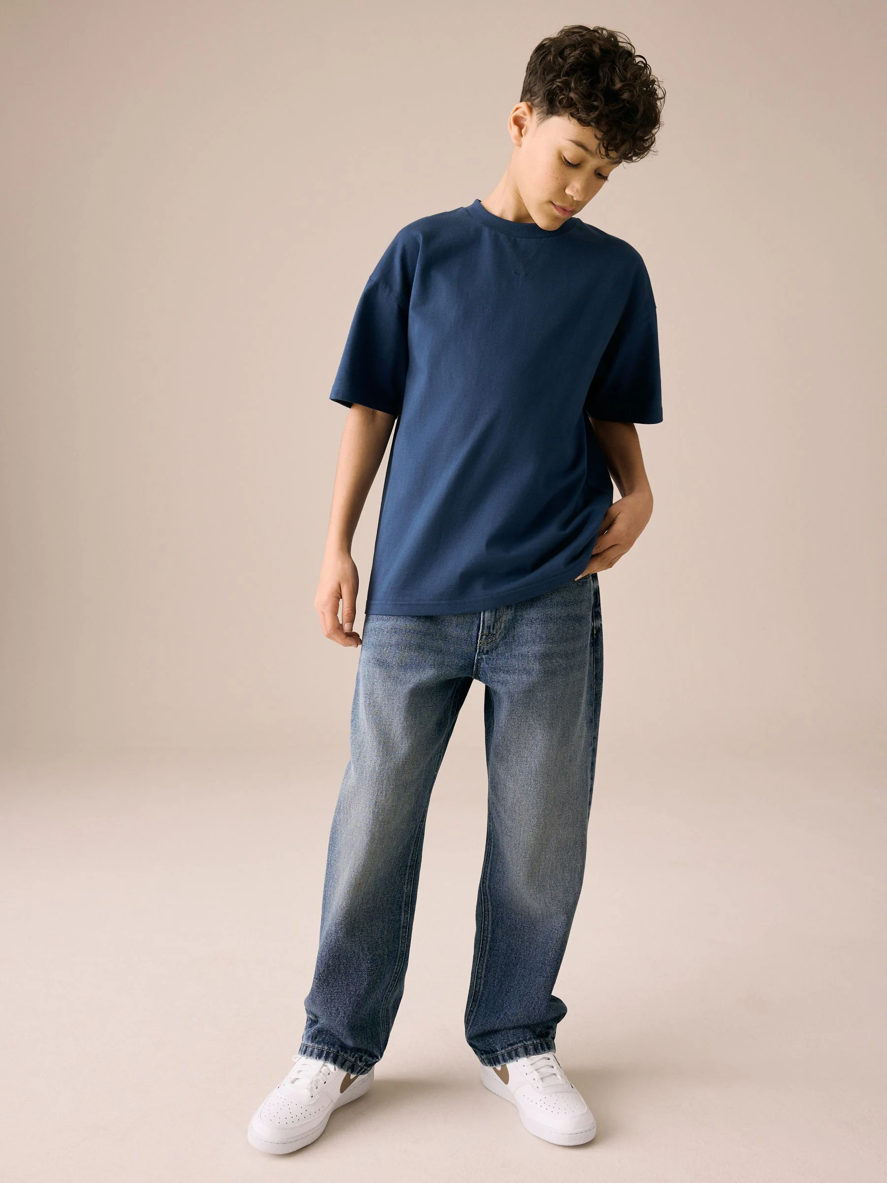 Donkerblauw denim - Authentieke jeans (3-16jr)