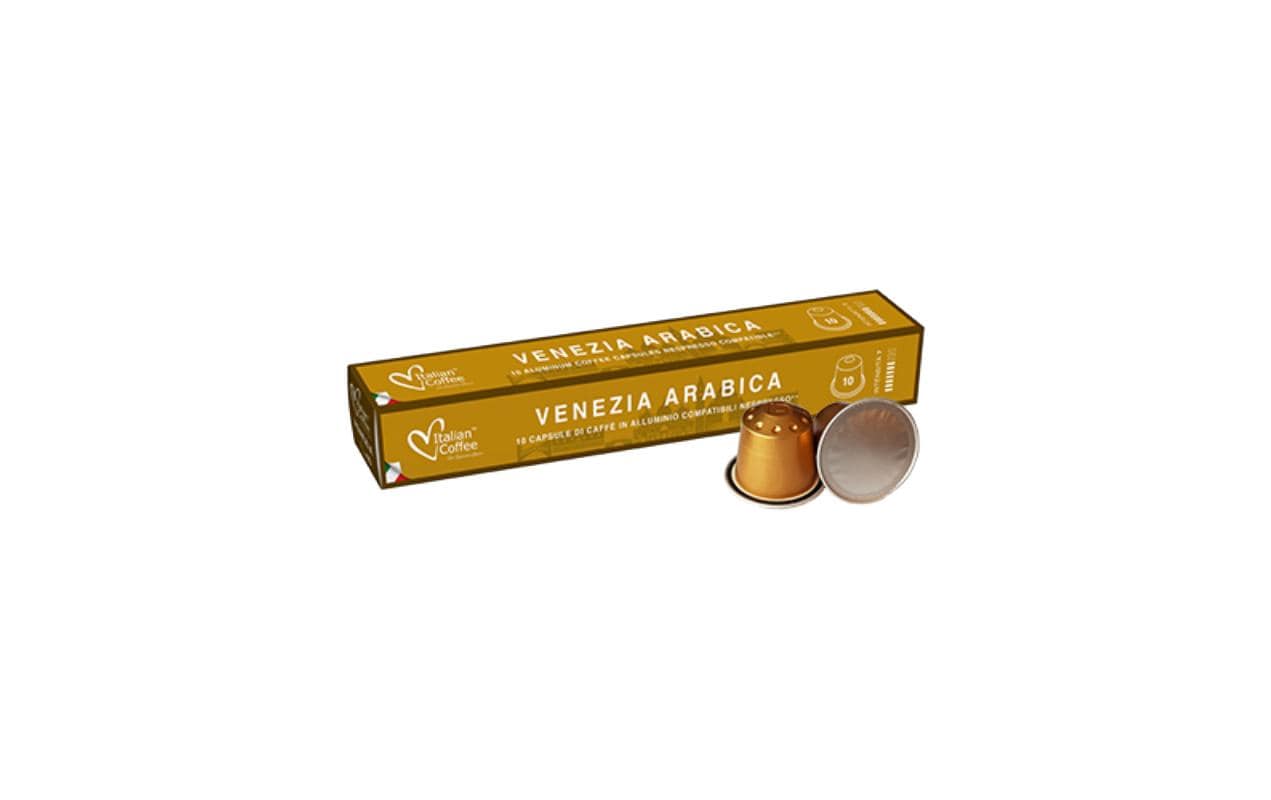 Kaffeekapseln Venezia Arabica 10 StückAlukapseln für Nespresso-Maschinen