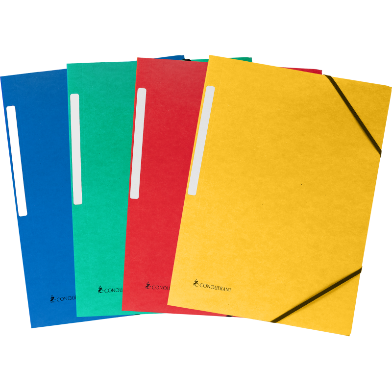 Chemise Elast 3Rab Conquerant A4 Carte Recycle 350G Assorti