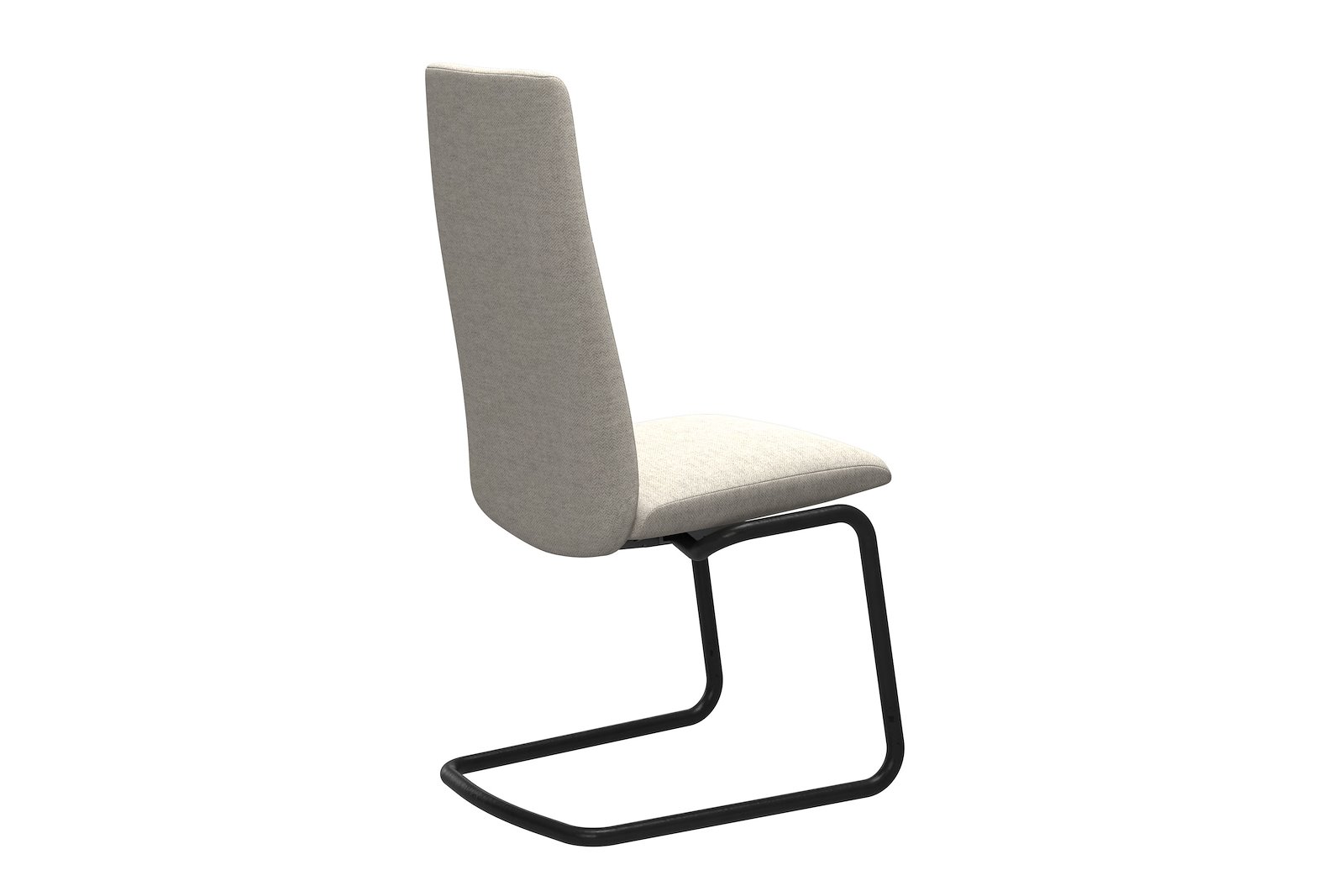 Chilli spisestol Tekstil Peony - Light Beige - Sort