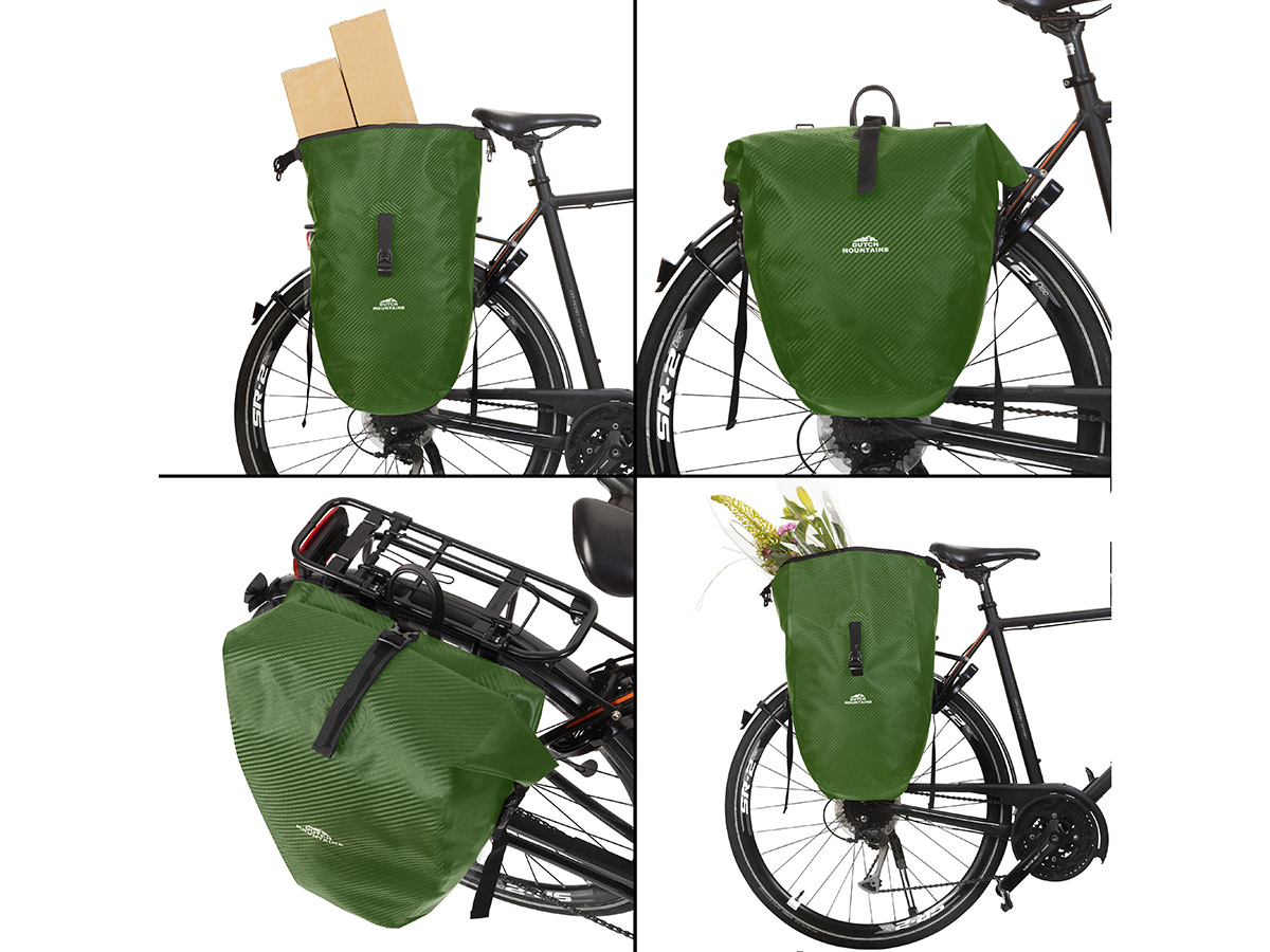 Dutch Mountains 24 liter enkele fietstas - Green