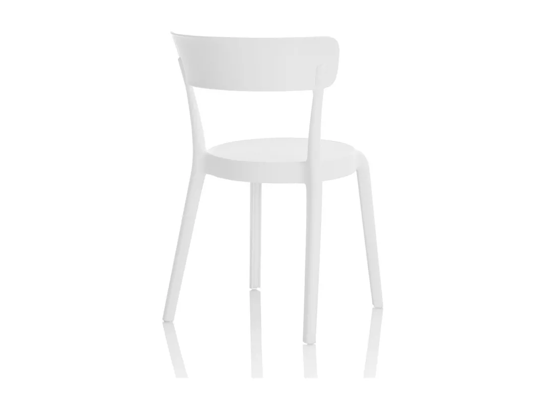 Set de 4 Chaises d’intérieur/extérieur ISABEL blanc