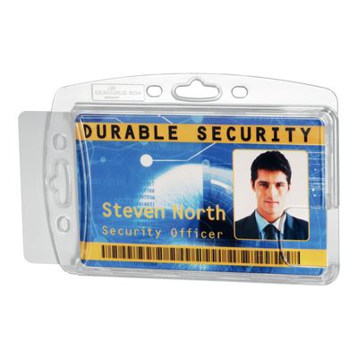 Durable - 10 Portes badge de nom - 54 x 85 mm - 2 cartes