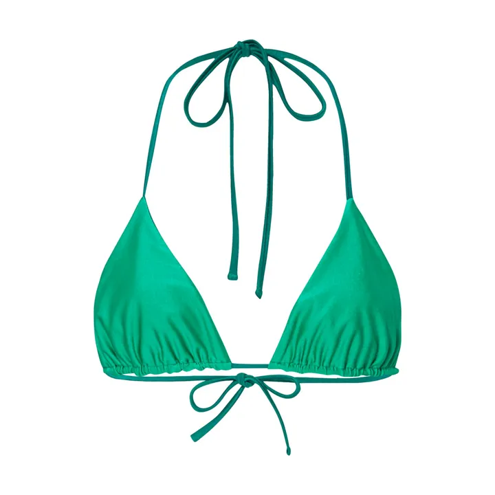 Alma Deia Haut de Maillot de Bain Triangle Réversible | Vert