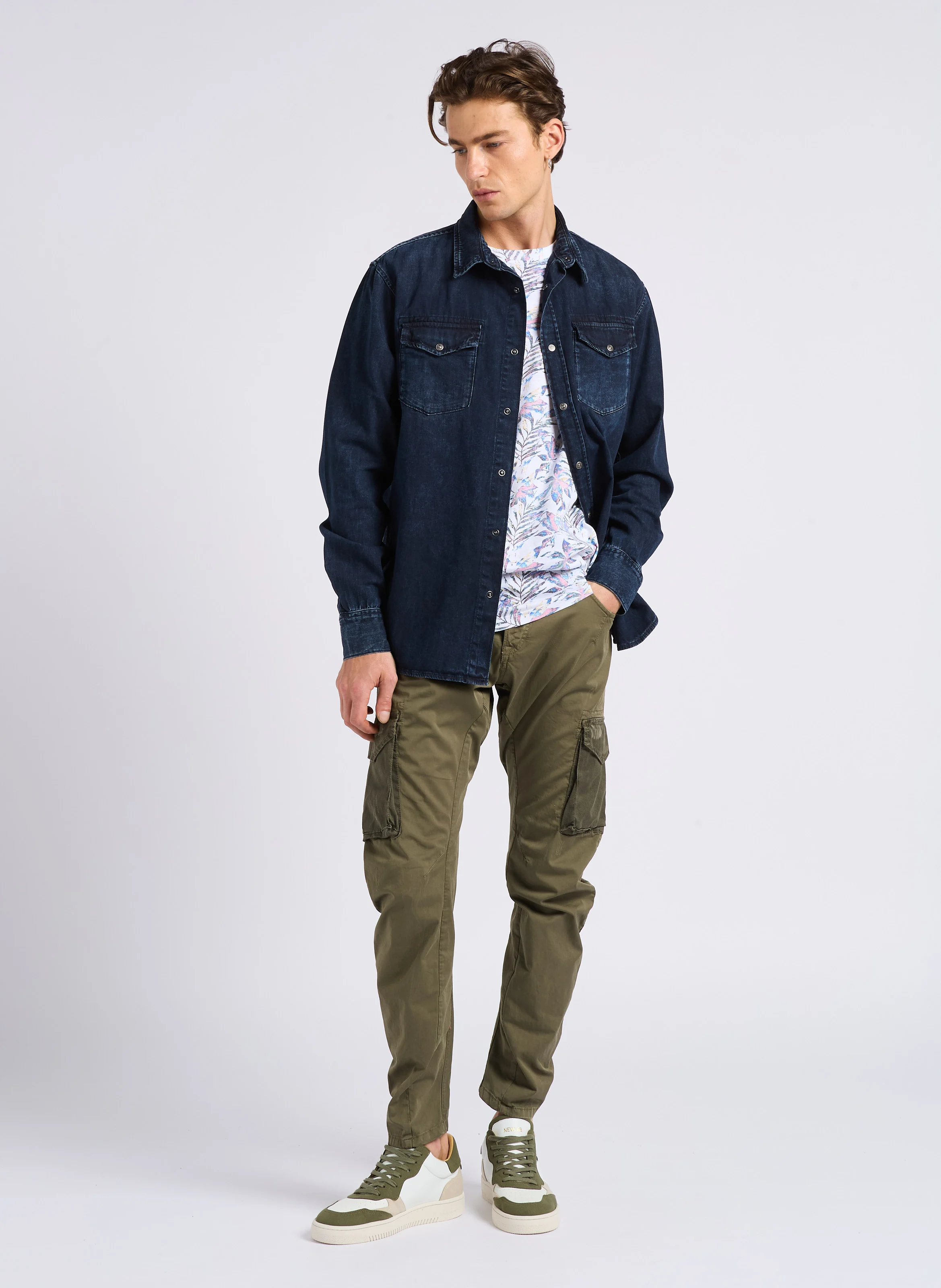 PEDRO - Chemise style denim | Noir