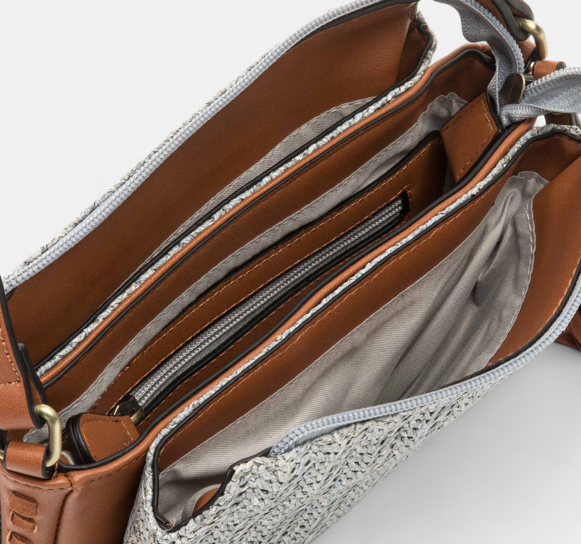 Sac bandoulière gris