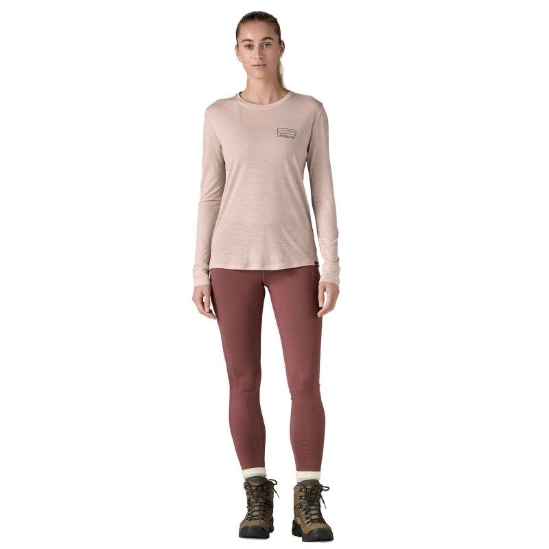 L/S Cap Cool Merino Graphic Shirt - T-shirt femme