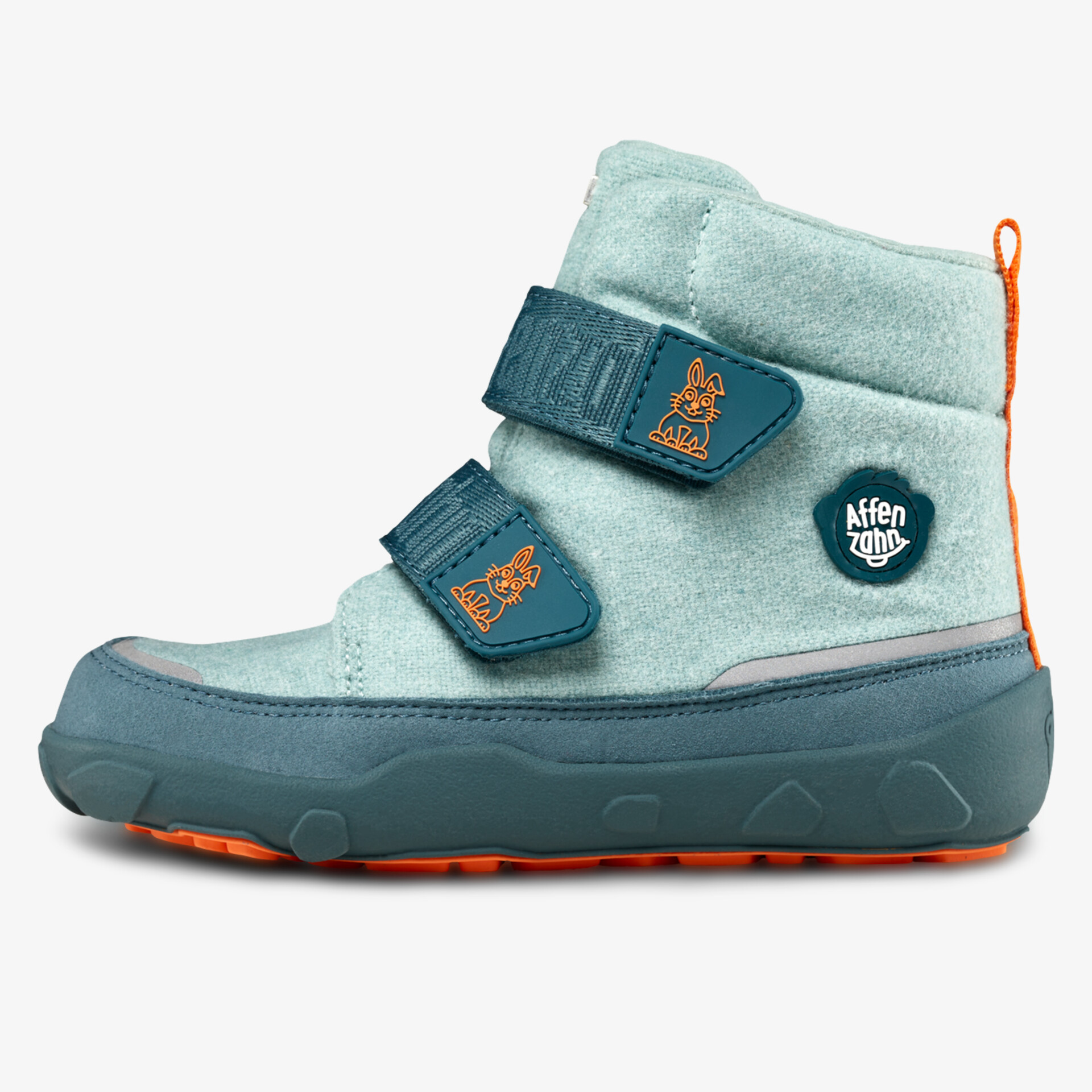Affenzahn Kinder Barfußschuhe - Wolle Comfy Hase - Blau | reno.de