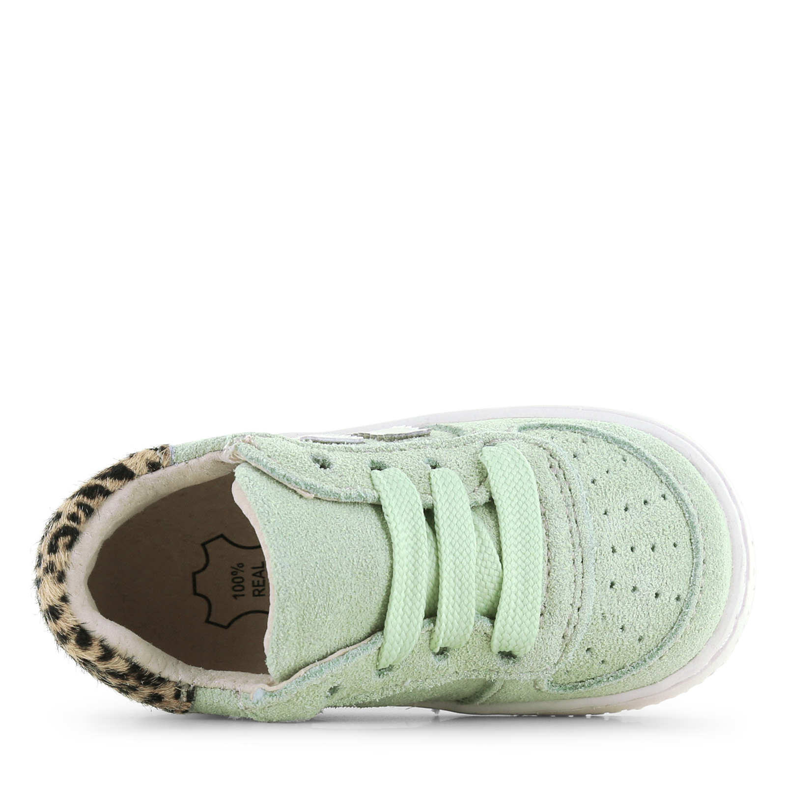 Shoesme groen sneakertje Microfiber leer, Suède | Meisjes schoenen