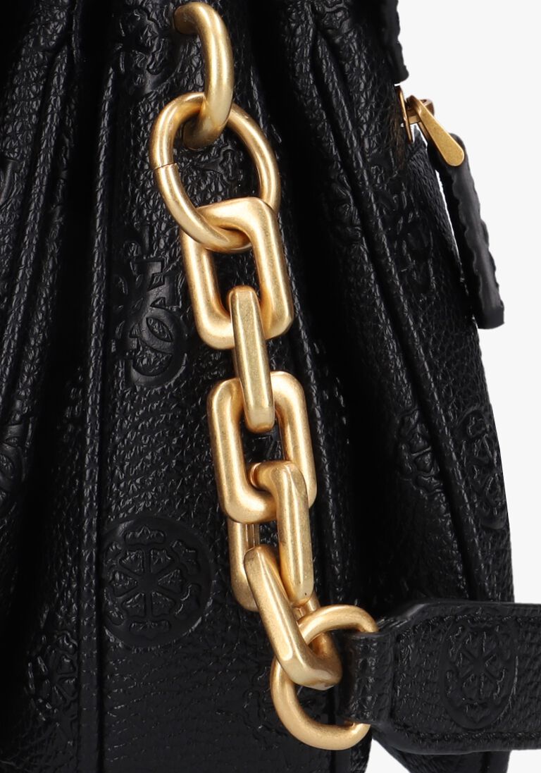 GUESS zwarte guess schoudertas izzy peony tri