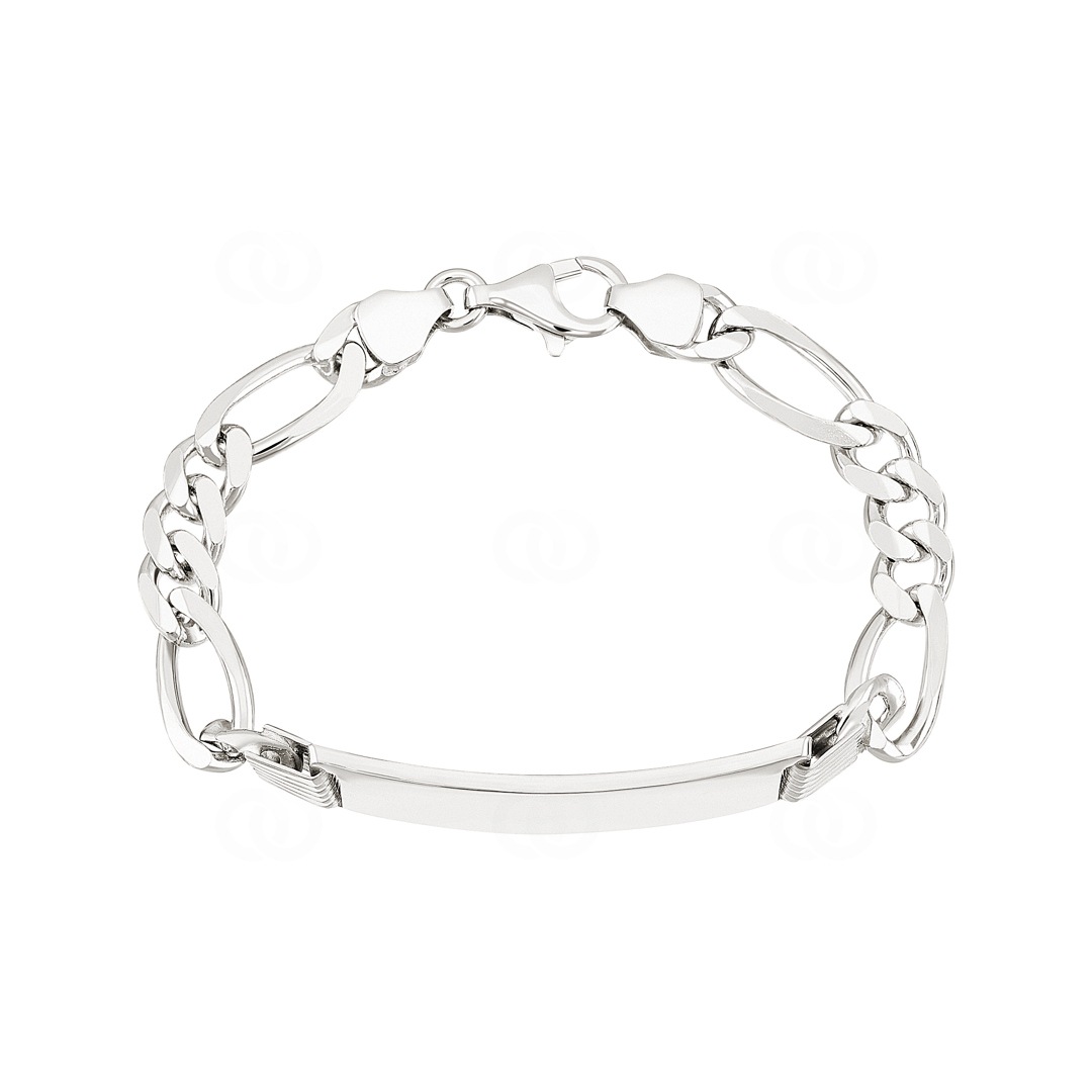 Gravurarmband Figaro 925 Silber 7.8mm