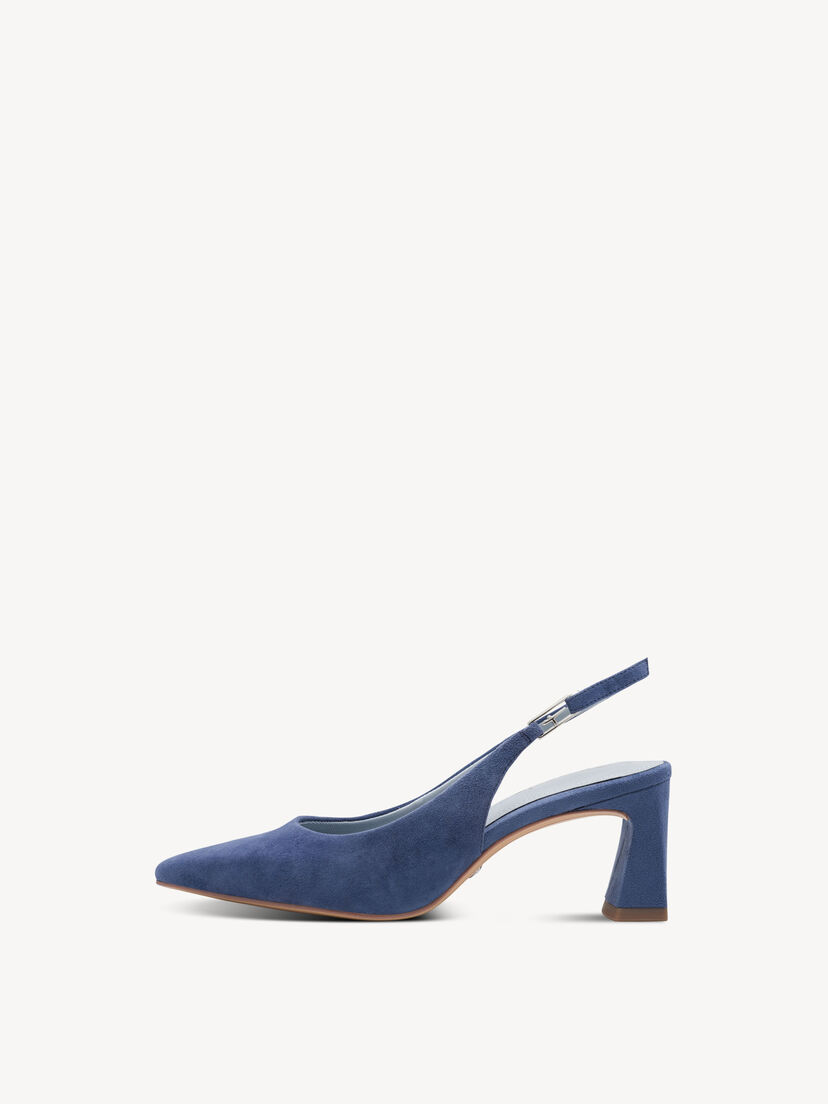 Leren Slingpumps - blauw