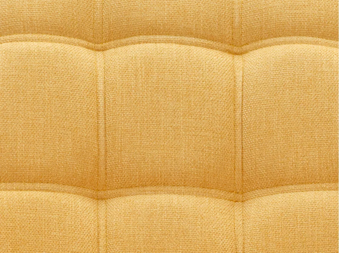 Fauteuil en tissu jaune moutarde CASERTA