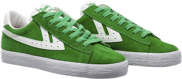 Warrior Shanghai dime Green-white canvas tongue
