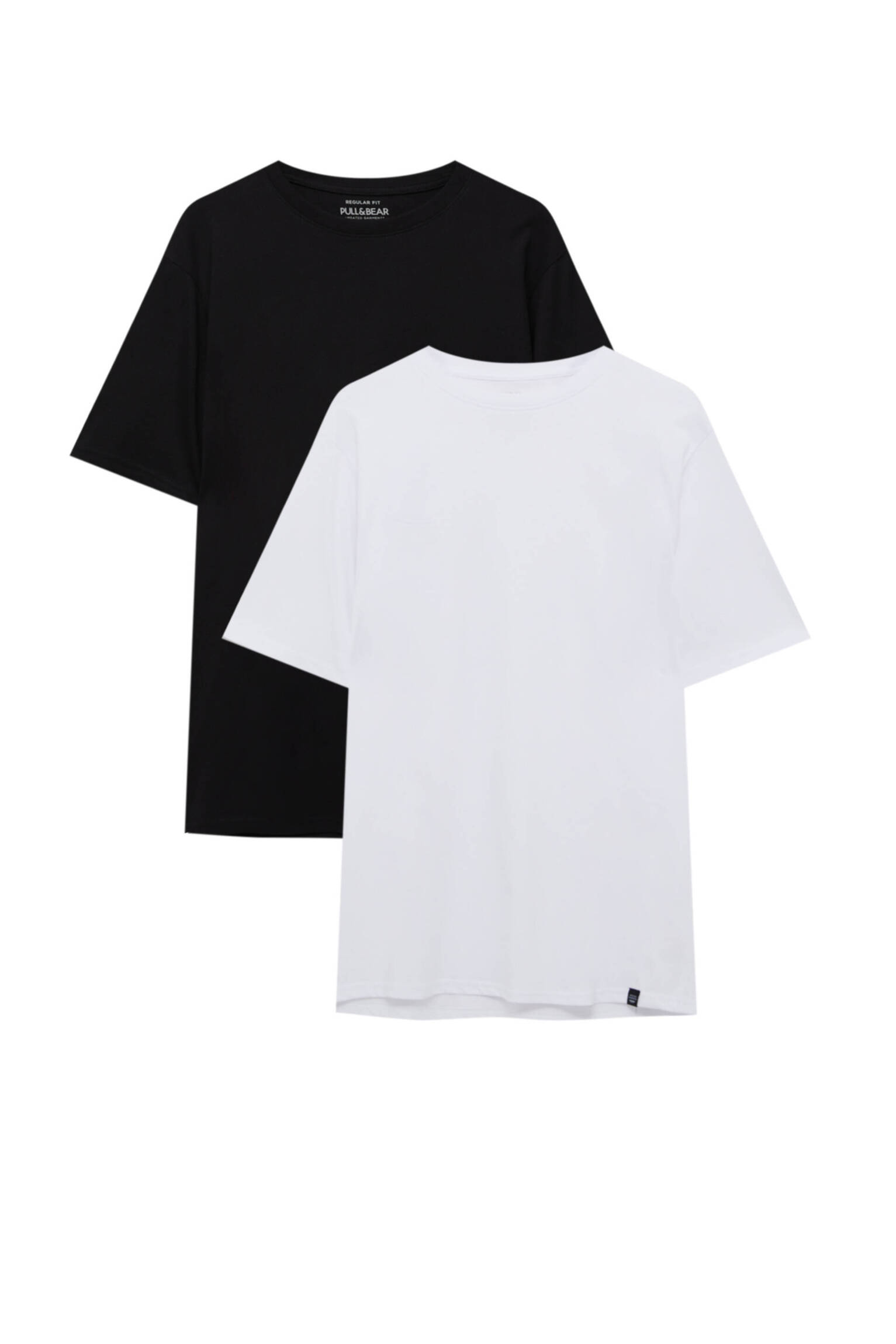 Conjunto de 2 camisetas - branca/preta