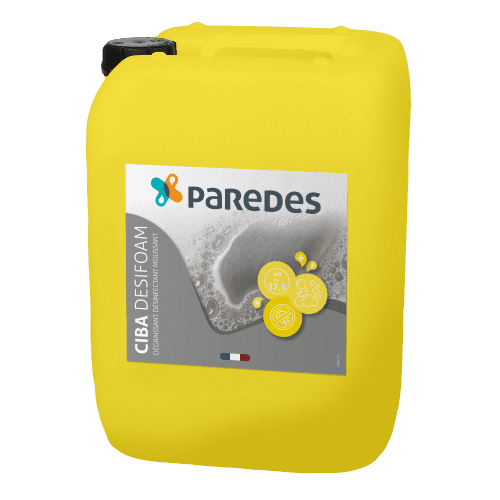 Détergent dégraissant désinfectant Paredes Ciba Desifoam bidon de 21Kg