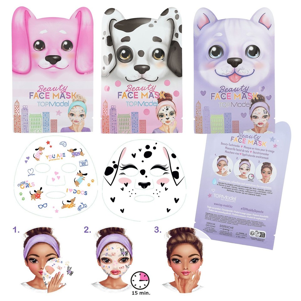 TOPModel - 3 x Ansigtsmaske CITY GIRLS, dyr