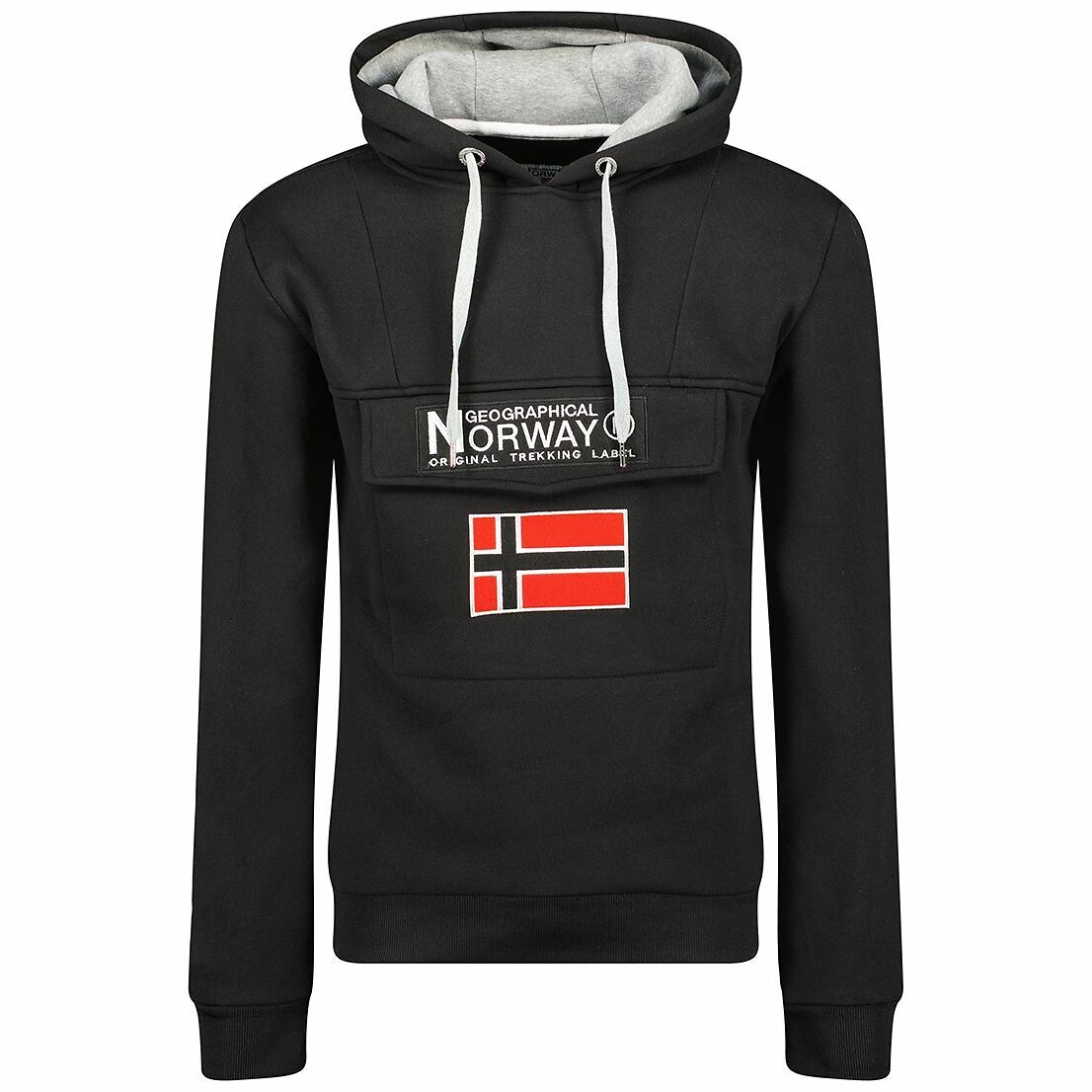 NORUEGA GEOGRÁFICA<br>Moletom com capuz e logo Gadrien