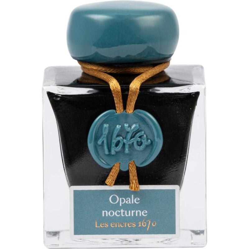 Encre 1670 à paillettes dorées 50ml - Opale nocturne