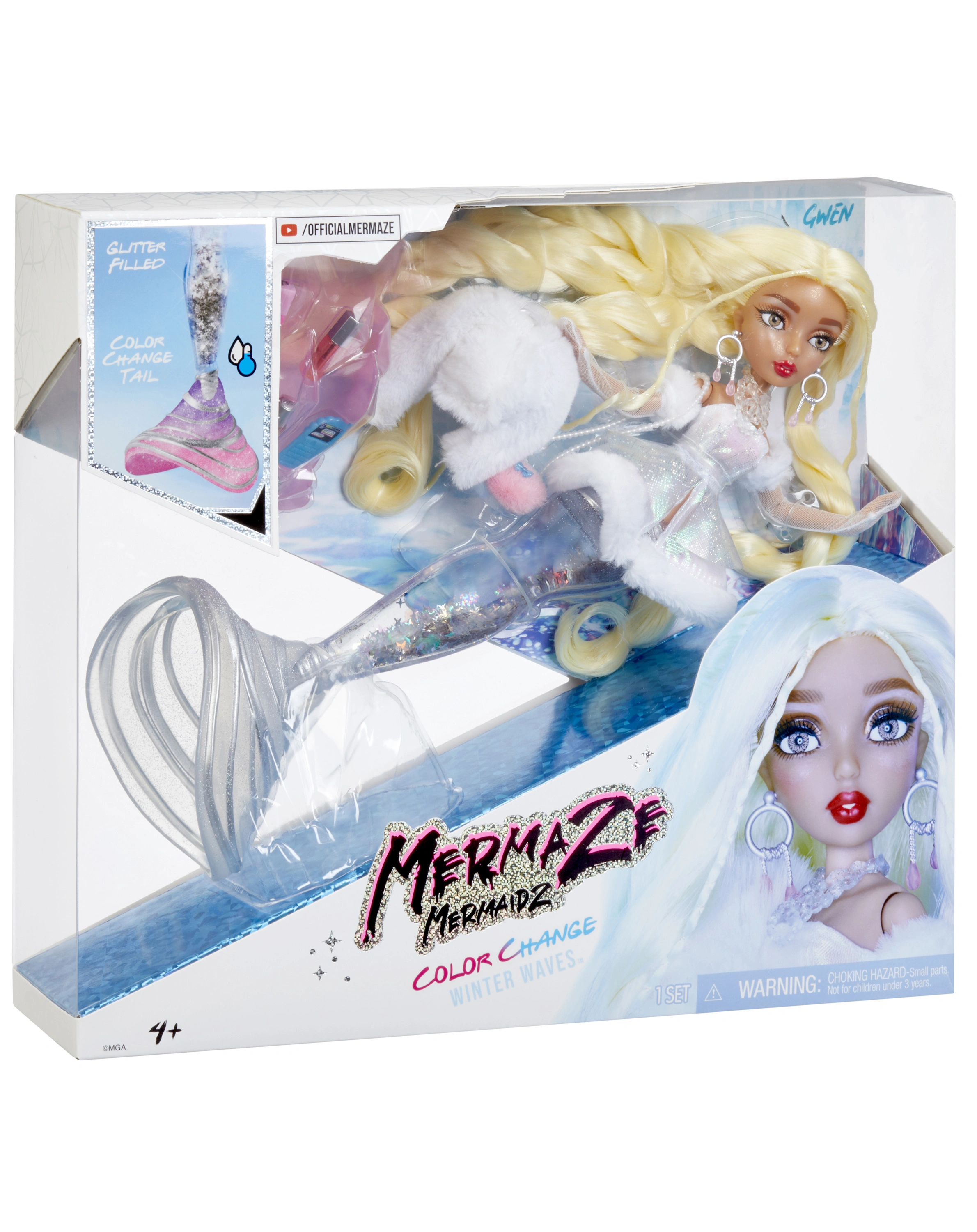 Puppe MERMAIDZ GWEN (34 cm) mit Farbwechsel