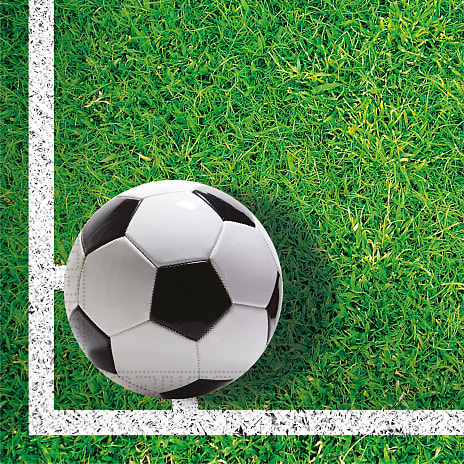 Fodbold servietter 33x33 cm 20-pak